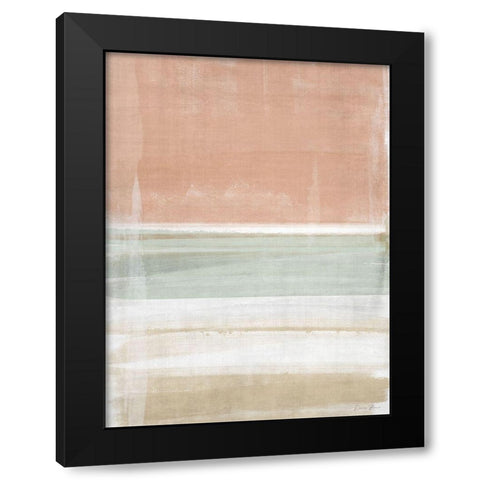 Color Swipes 2 Black Modern Wood Framed Art Print with Double Matting by Brown, Denise