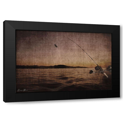Catching at Sunset Black Modern Wood Framed Art Print with Double Matting by Brown, Denise
