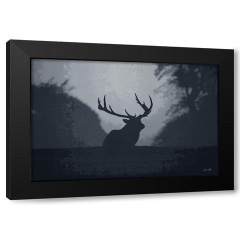Standing Guard Black Modern Wood Framed Art Print by Brown, Denise