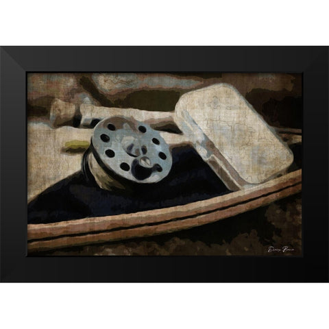 Trout Day Black Modern Wood Framed Art Print by Brown, Denise