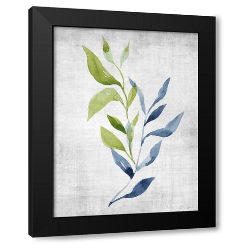 Balance 1 Black Modern Wood Framed Art Print with Double Matting by Brown, Denise