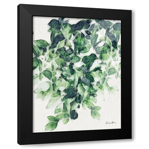 Hanging Greens 2 Black Modern Wood Framed Art Print by Brown, Denise