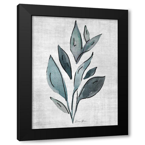 Watercolor Botanical 2 Black Modern Wood Framed Art Print by Brown, Denise