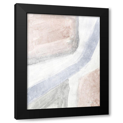 Soften 1 Black Modern Wood Framed Art Print with Double Matting by Brown, Denise