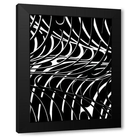 Curvature 2.0 Black Modern Wood Framed Art Print with Double Matting by Brown, Denise