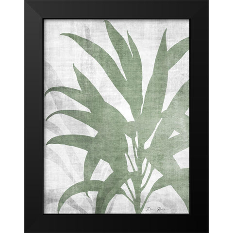 Natures Palm 1 V2 Black Modern Wood Framed Art Print by Brown, Denise