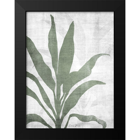 Natures Palm 2 V2 Black Modern Wood Framed Art Print by Brown, Denise