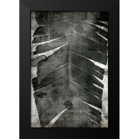 Palm Expression 1 V2 Black Modern Wood Framed Art Print by Brown, Denise
