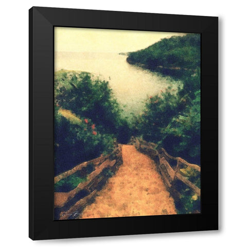Pathway Black Modern Wood Framed Art Print by Brown, Denise