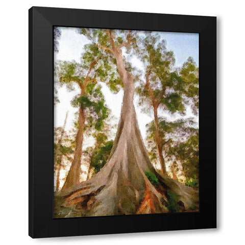 Skyscrapers Black Modern Wood Framed Art Print by Brown, Denise