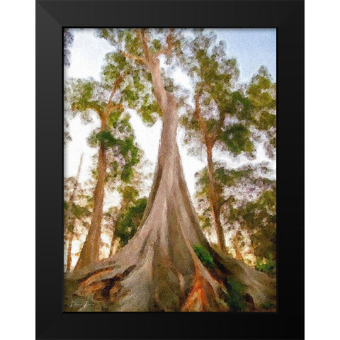 Skyscrapers Black Modern Wood Framed Art Print by Brown, Denise