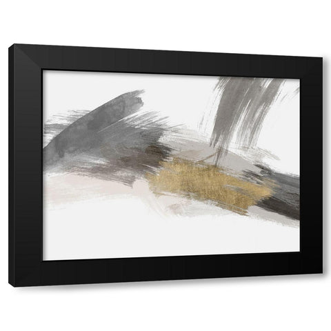 Dexterity 1 Gold Black Modern Wood Framed Art Print with Double Matting by Brown, Denise