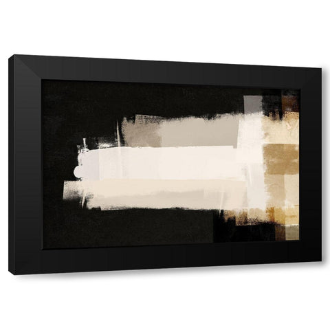 Repositioned 1 Black Modern Wood Framed Art Print by Brown, Denise