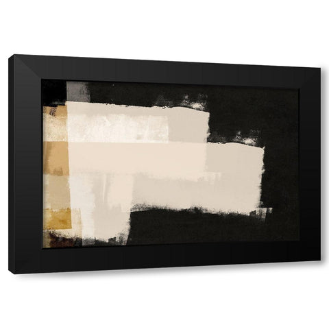 Repositioned 2 Black Modern Wood Framed Art Print by Brown, Denise