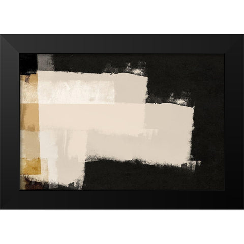 Repositioned 2 Black Modern Wood Framed Art Print by Brown, Denise