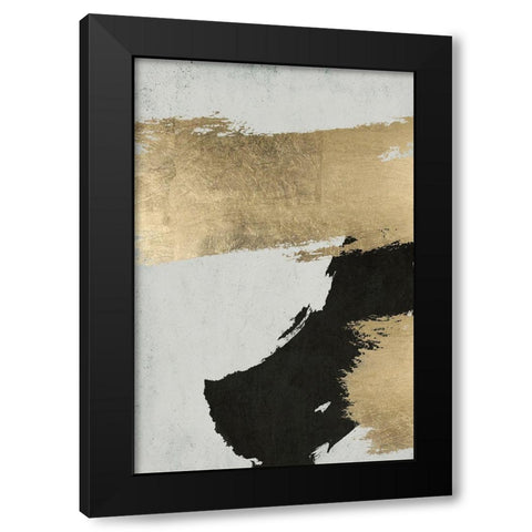 Stride 1 Black Modern Wood Framed Art Print by Brown, Denise