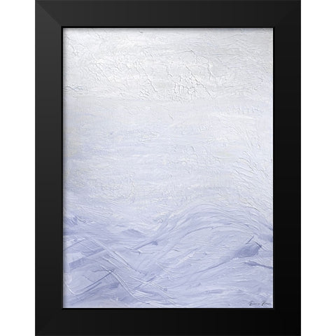 Lilac Waves 1 Black Modern Wood Framed Art Print by Brown, Denise