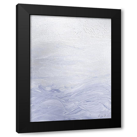 Lilac Waves 2 Black Modern Wood Framed Art Print by Brown, Denise