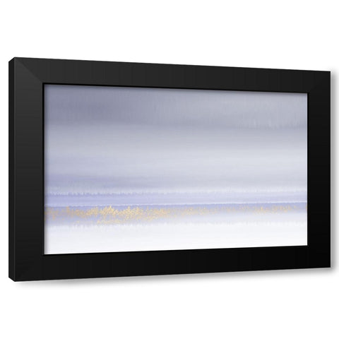 Lilac Horizon Black Modern Wood Framed Art Print by Brown, Denise