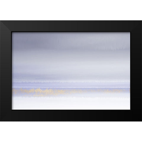 Lilac Horizon Black Modern Wood Framed Art Print by Brown, Denise