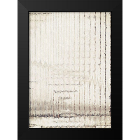 Abstraction Black Modern Wood Framed Art Print by Brown, Denise