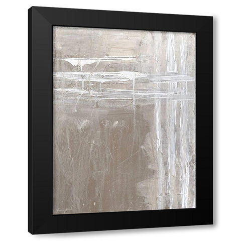 Boundaries Black Modern Wood Framed Art Print with Double Matting by Brown, Denise