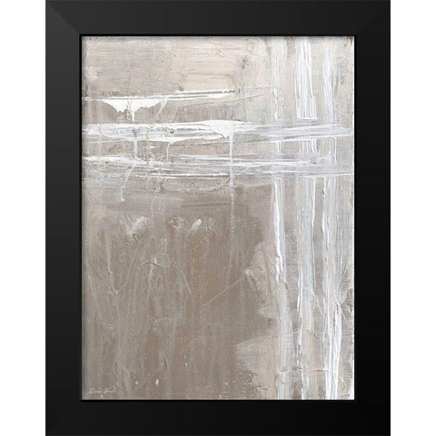 Boundaries Black Modern Wood Framed Art Print by Brown, Denise
