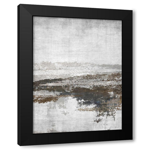 Exclusion Black Modern Wood Framed Art Print by Brown, Denise