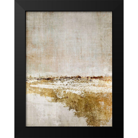 Fuliflled Black Modern Wood Framed Art Print by Brown, Denise