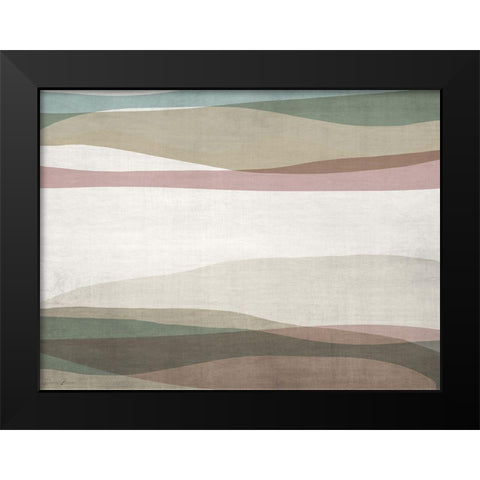 Mod Landscape Black Modern Wood Framed Art Print by Brown, Denise
