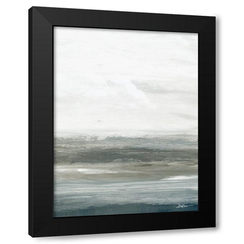 Oceanscape 1 Black Modern Wood Framed Art Print by Brown, Denise