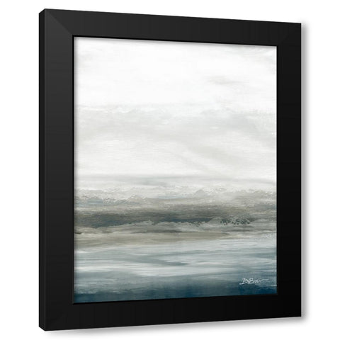 Oceanscape 2 Black Modern Wood Framed Art Print with Double Matting by Brown, Denise