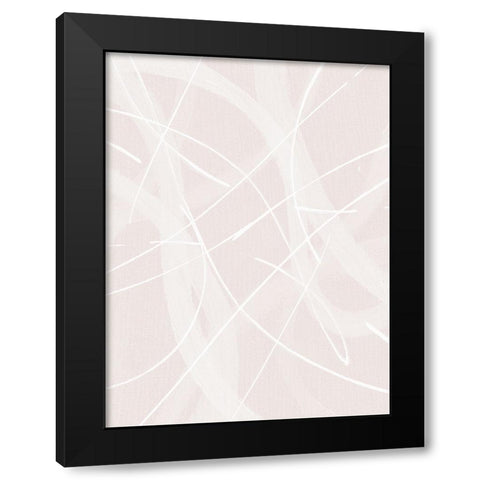 Merge Black Modern Wood Framed Art Print by Brown, Denise