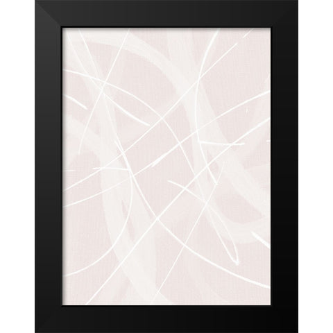 Merge Black Modern Wood Framed Art Print by Brown, Denise