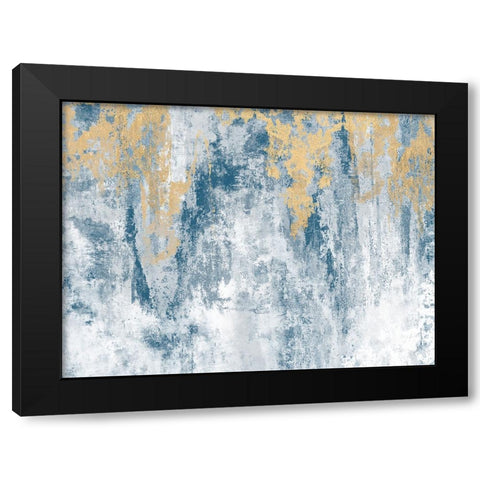 Golden Azure Black Modern Wood Framed Art Print with Double Matting by Brown, Denise