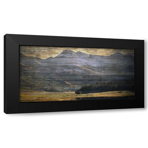 Mountain Reflection 3 Black Modern Wood Framed Art Print by Brown, Denise
