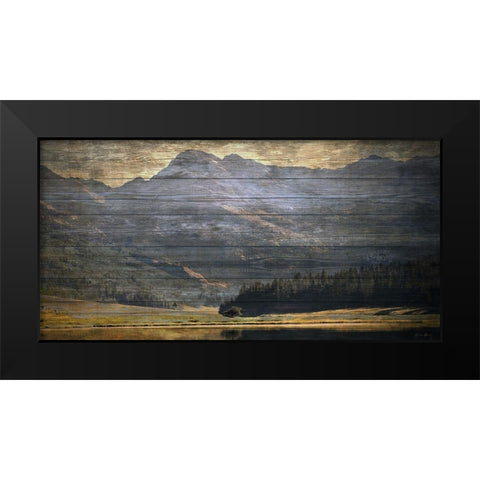 Mountain Reflection 3 Black Modern Wood Framed Art Print by Brown, Denise