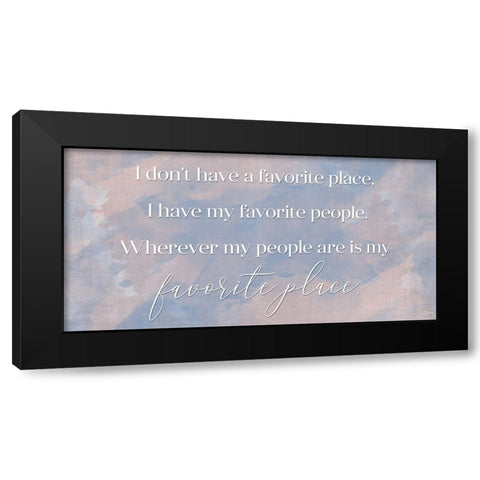 My People Black Modern Wood Framed Art Print by Brown, Denise