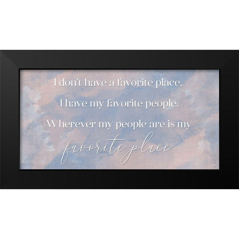 My People Black Modern Wood Framed Art Print by Brown, Denise
