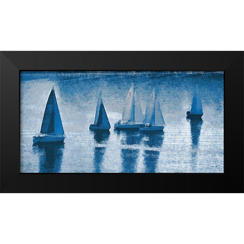 Fleet Black Modern Wood Framed Art Print by Brown, Denise