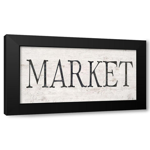 Market Black Modern Wood Framed Art Print with Double Matting by Brown, Denise