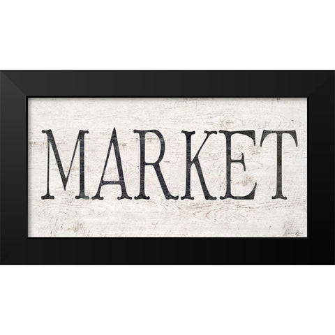 Market Black Modern Wood Framed Art Print by Brown, Denise