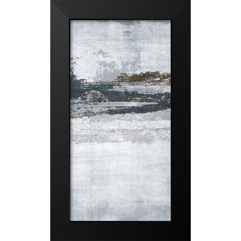 Split Exclusion 1 V2 Black Modern Wood Framed Art Print by Brown, Denise