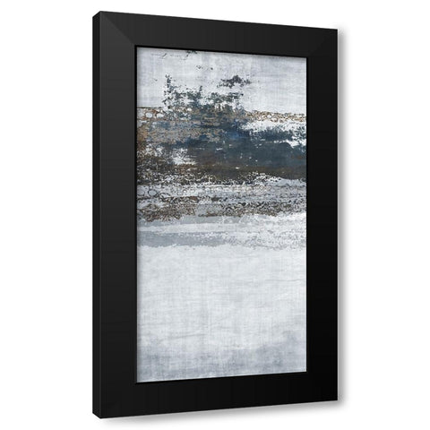 Split Exclusion 2 V2 Black Modern Wood Framed Art Print by Brown, Denise