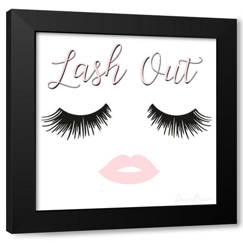 Lash out Black Modern Wood Framed Art Print with Double Matting by Brown, Denise