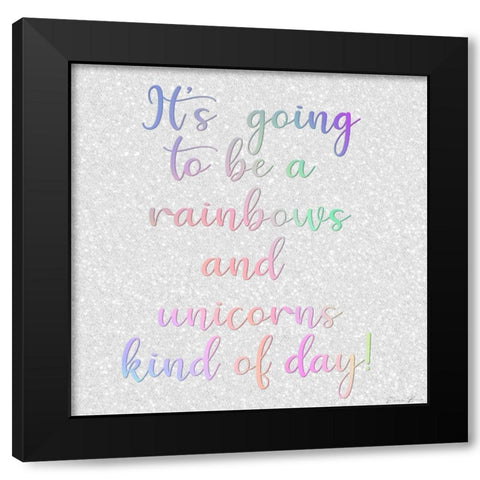 Rainbow Kind Of Day Black Modern Wood Framed Art Print with Double Matting by Brown, Denise