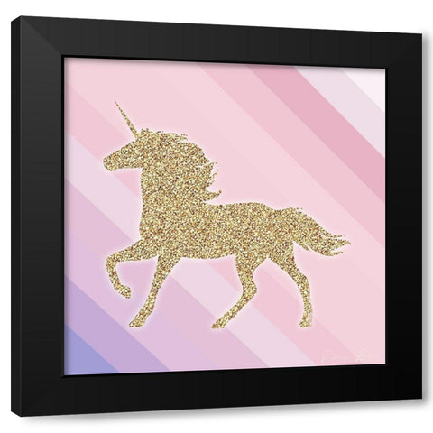 Sparkle Like a Unicorn 2 Black Modern Wood Framed Art Print by Brown, Denise