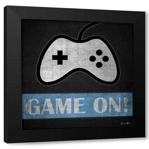 Game On 3 Black Modern Wood Framed Art Print with Double Matting by Brown, Denise