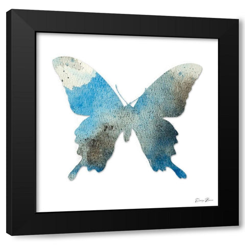 Watercolor Wings 1 Black Modern Wood Framed Art Print by Brown, Denise