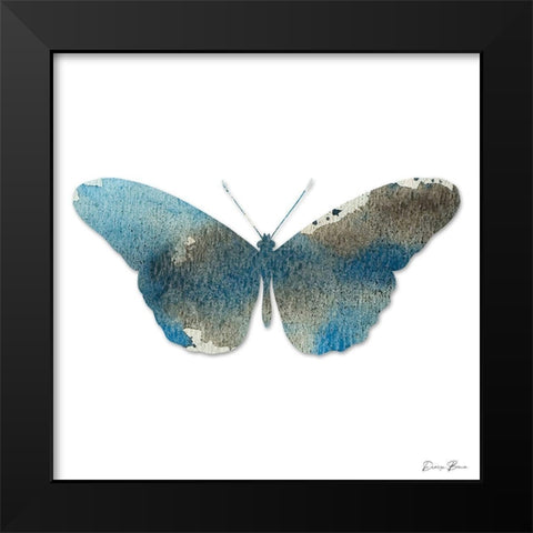 Watercolor Wings 4 Black Modern Wood Framed Art Print by Brown, Denise